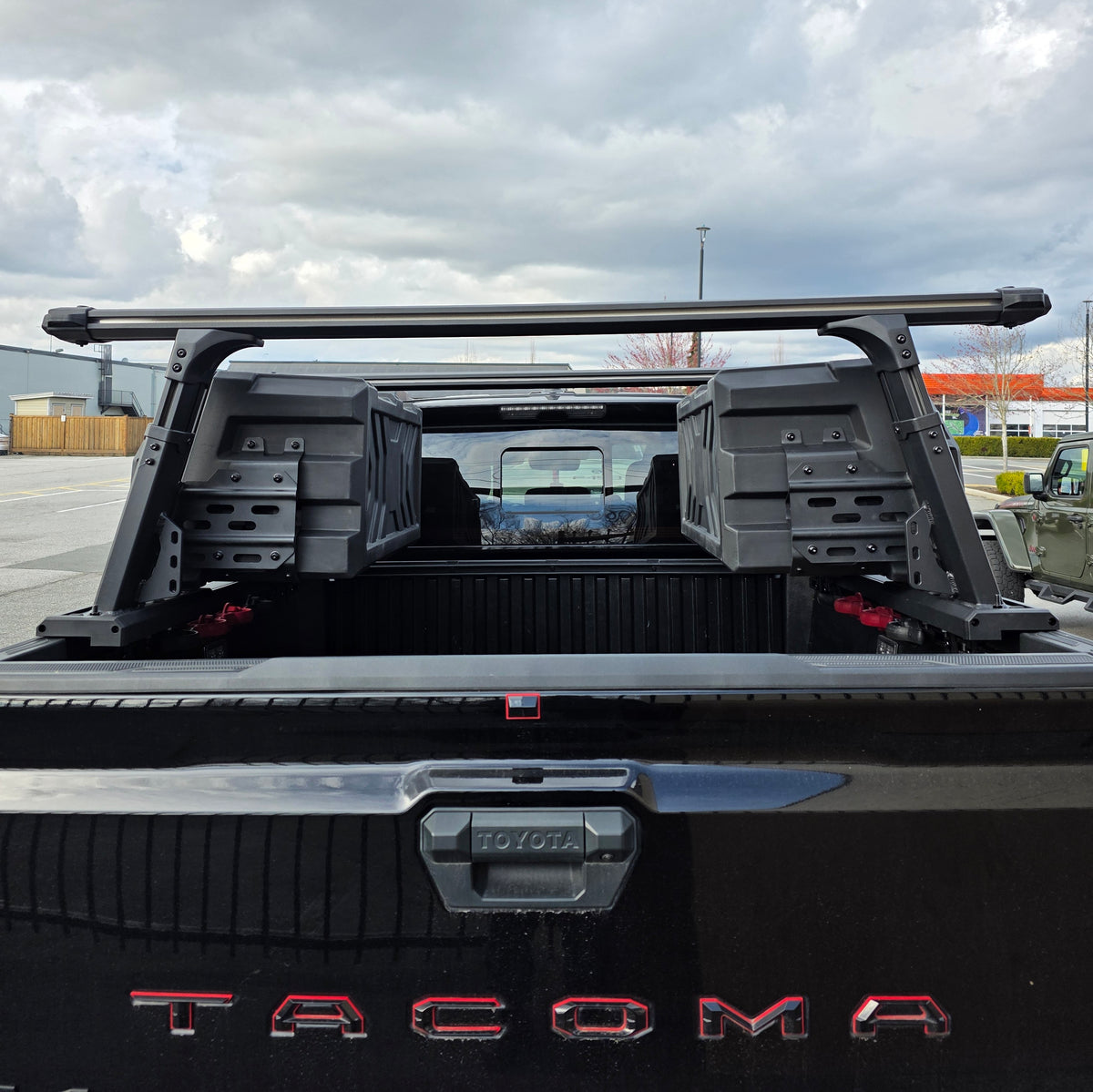 Universal Adjustable Aluminum Truck bed rack ROLL BARS +SIDE PANELS OR TOOL BOXES  Luggage rack system