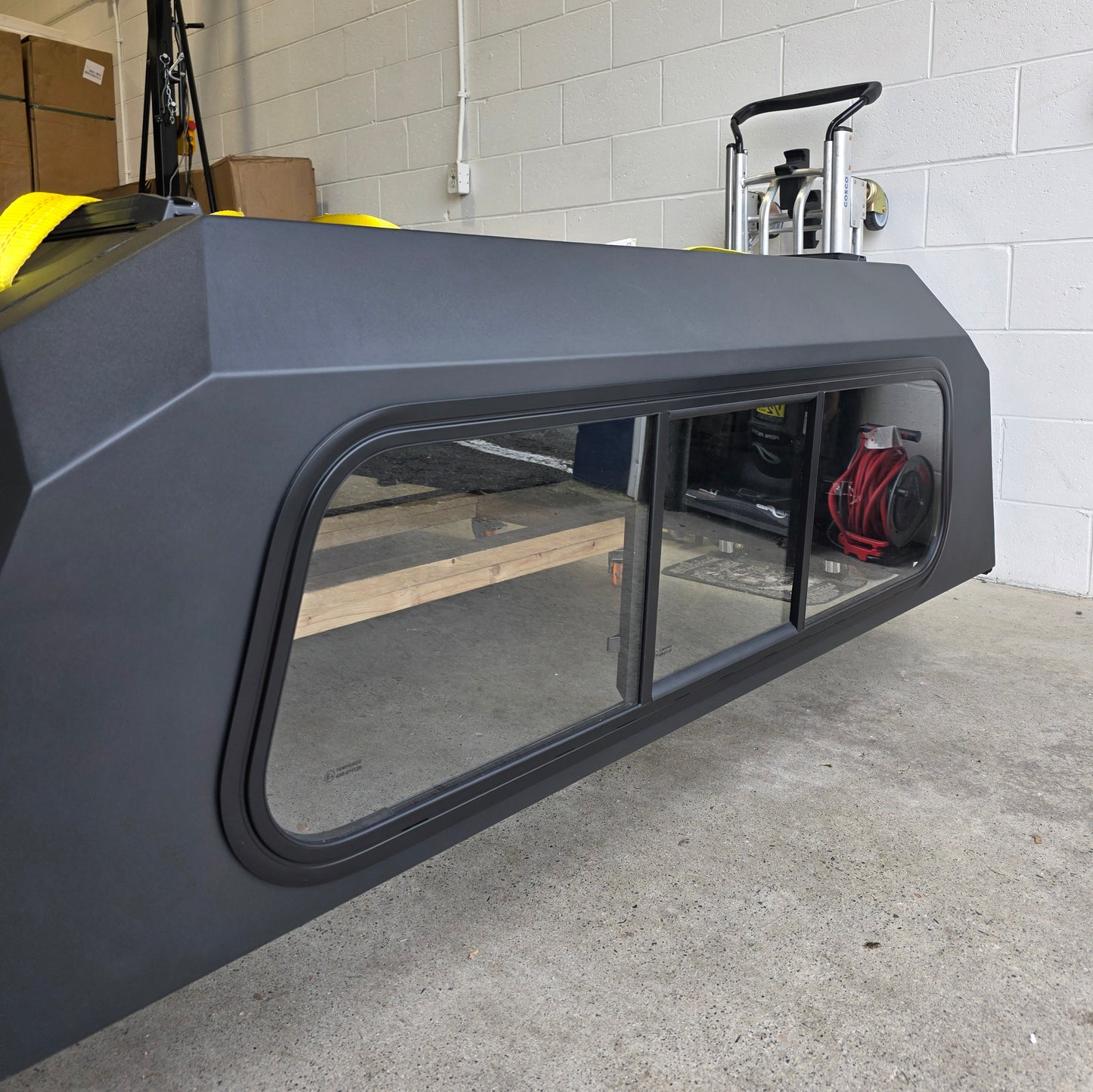 100% Fits 2020+ Chevrolet GMC HD3500 6.9ft Big Truck Aluminum Canopy Gullwing side doors+front sliding window