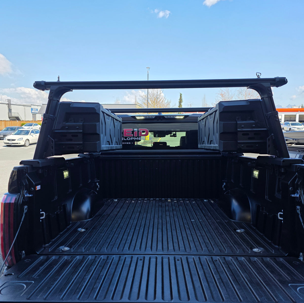 Universal Adjustable Aluminum Truck bed rack ROLL BARS +SIDE PANELS OR TOOL BOXES  Luggage rack system