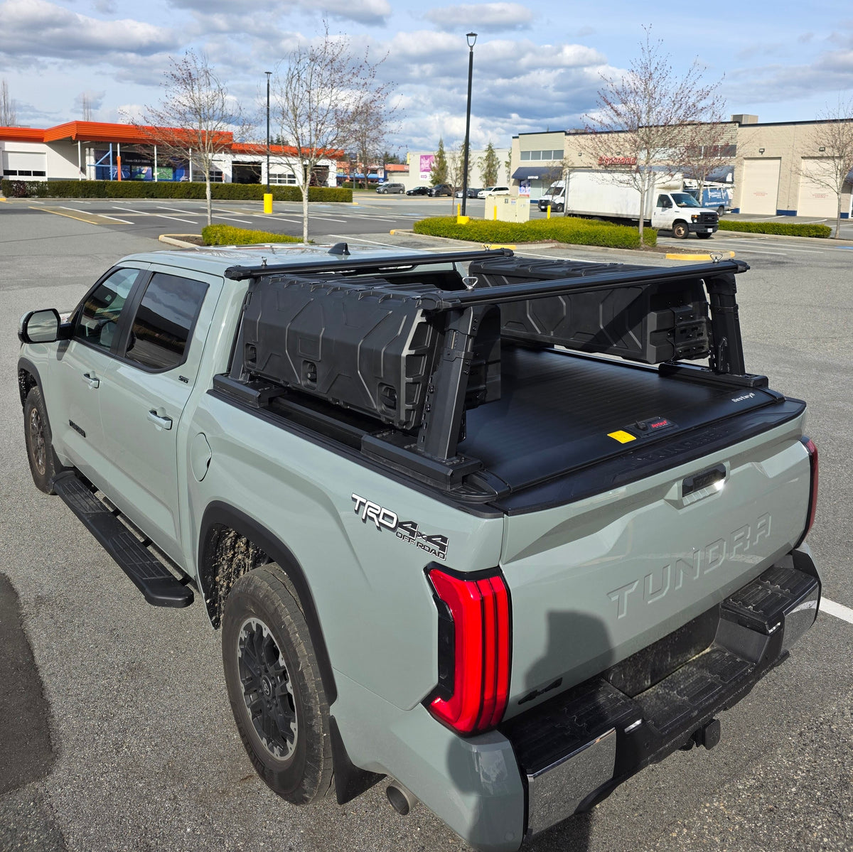 Universal Adjustable Aluminum Truck bed rack ROLL BARS +SIDE PANELS OR TOOL BOXES  Luggage rack system