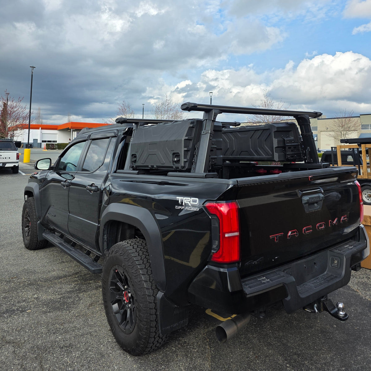 Universal Adjustable Aluminum Truck bed rack ROLL BARS +SIDE PANELS OR TOOL BOXES  Luggage rack system