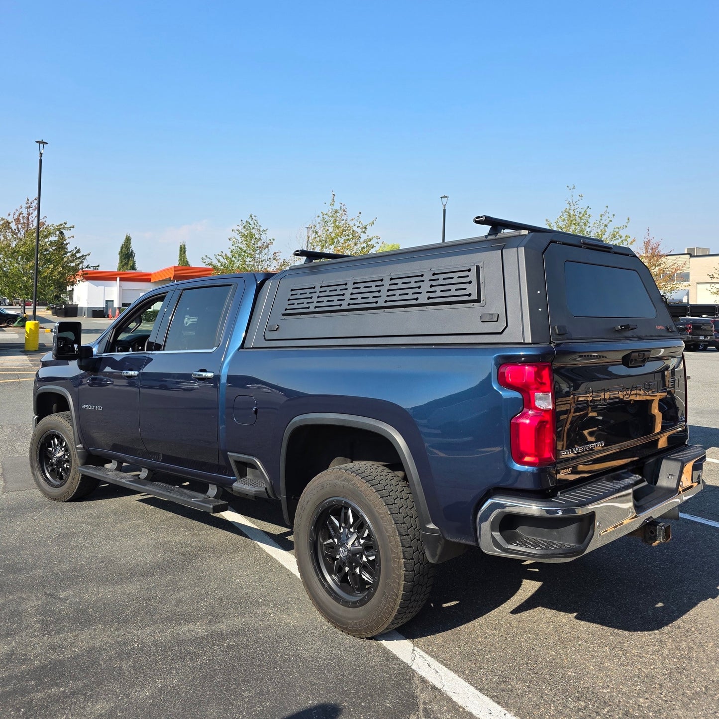100% Fits 2020+ Chevrolet GMC HD3500 6.9ft Big Truck Aluminum Canopy Gullwing side doors+front sliding window
