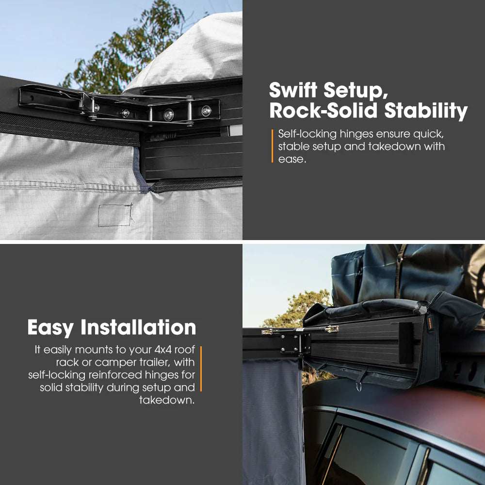 San Hima Shower Awning Instant Ensuite Tent Fold-Out Camping & Shower Tent+ Base