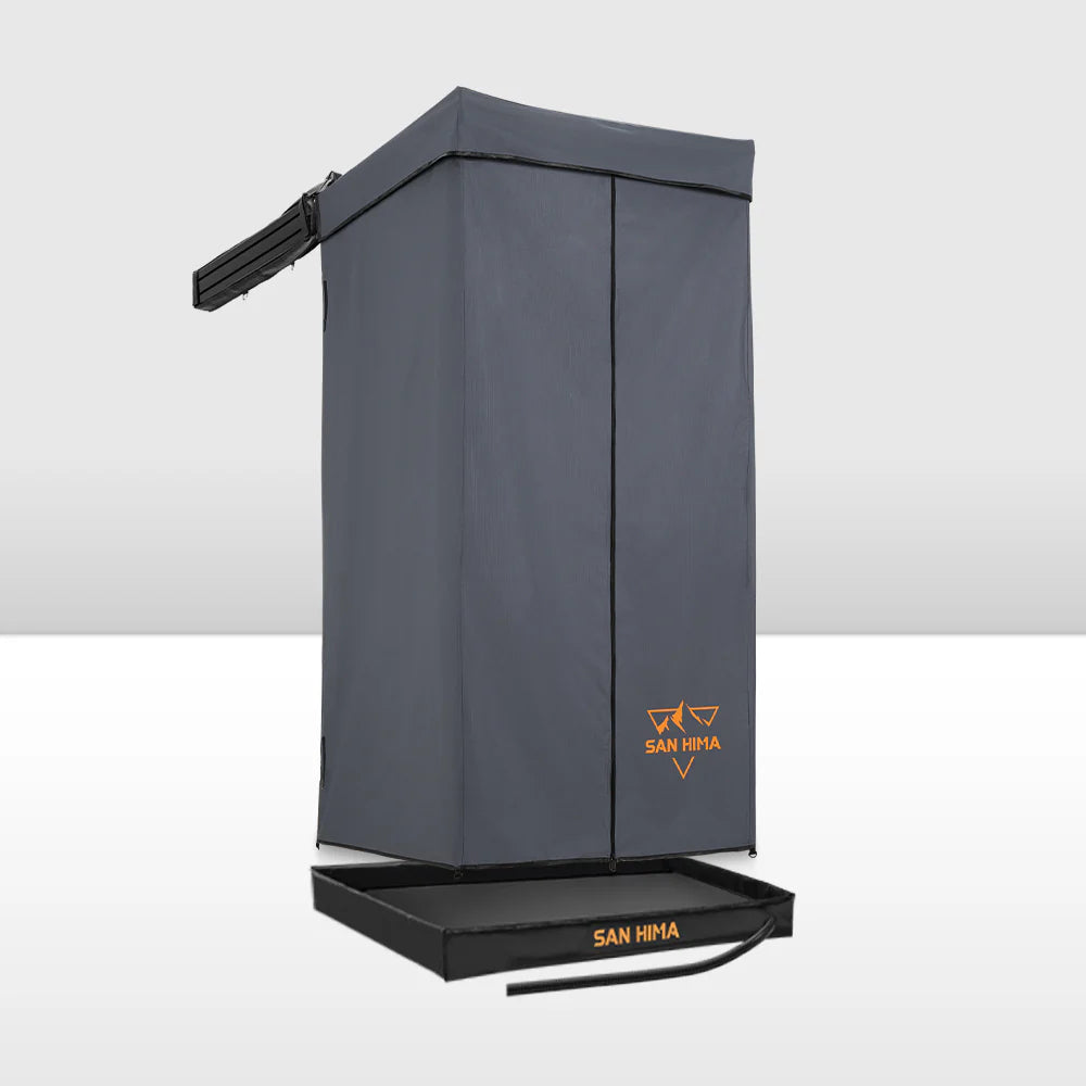 San Hima Shower Awning Instant Ensuite Tent Fold-Out Camping & Shower Tent+ Base