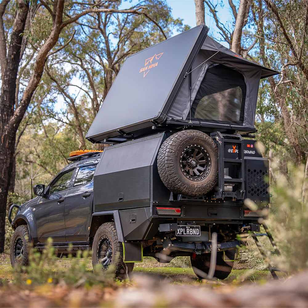 San Hima Kalbarri Side Gen 2 Rooftop Tent 2-3 people Hard shell With Ladder Waterproof 4WD