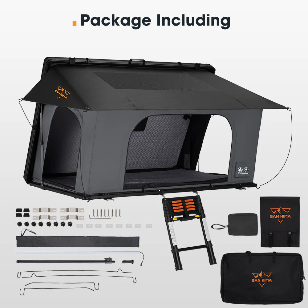 San Hima Kalbarri Side Gen 2 Rooftop Tent 2-3 people Hard shell With Ladder Waterproof 4WD