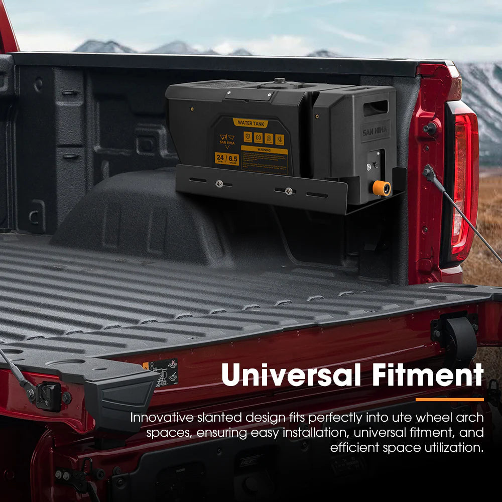 San Hima 6.5-Gal Portable Water Tank Outdoor Camping Caravan Pressure shower